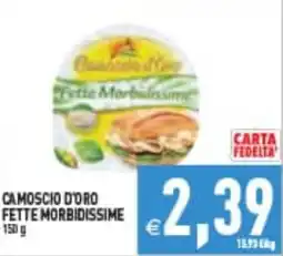 Supermercati Agorà Camoscio d'oro fette morbiddissime offerta