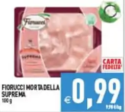 Supermercati Agorà Fiorucci mortadella suprema offerta