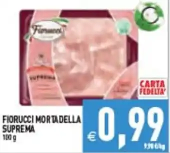 Supermercati Agorà Fiorucci mortadella suprema offerta