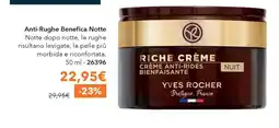 Yves Rocher Riche Crème Anti-Rides Bienfaisante Nuit Yves Rocher offerta