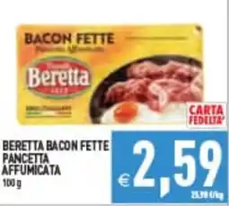 Supermercati Agorà Beretta bacon fette pancetta affumicata offerta