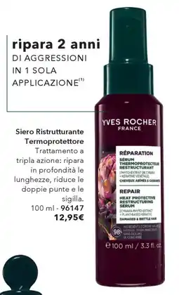 Yves Rocher Yves Rocher Siero Ristrutturante Termoprotettore offerta