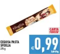 Supermercati Agorà Exquisa pasta sfoglia offerta