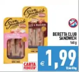 Supermercati Agorà Beretta Club Sandwich offerta