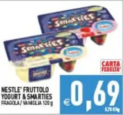 Supermercati Agorà Nestlé Fruttolo Yogurt & Smarties offerta