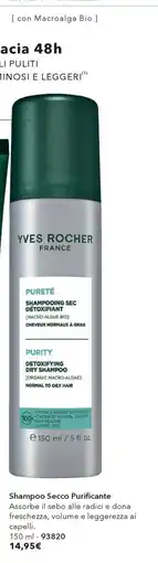 Yves Rocher Shampoo Secco Purificante Yves Rocher offerta