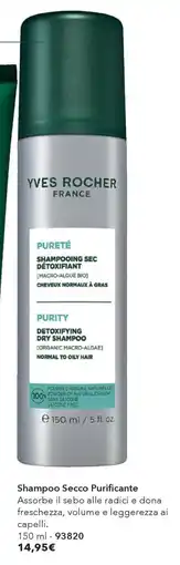 Yves Rocher Yves Rocher Shampoo Secco Purificante offerta