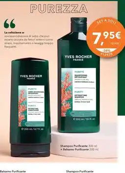 Yves Rocher Yves Rocher Pureté Shampoo Purificante offerta