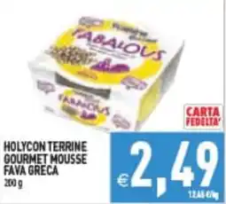 Supermercati Agorà Holycon terrine gourmet mousse fava greca offerta