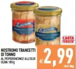 Supermercati Agorà Nostromo trancetti di tonno offerta