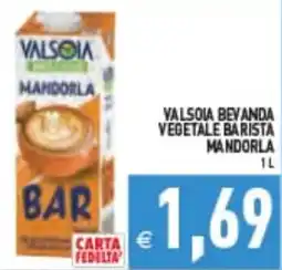 Supermercati Agorà Valsòia bevanda vegetale barista mandorla offerta