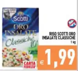 Supermercati Agorà Riso Scotti Oro Insalate Classiche offerta
