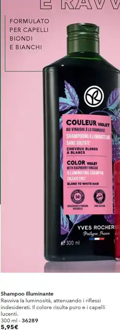 Yves Rocher Shampoo Illuminante Yves Rocher offerta