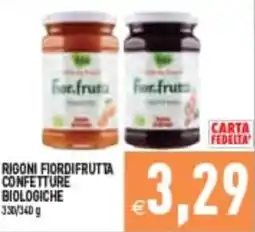 Supermercati Agorà Rigoni Fiordifrutta Confetture Biologiche offerta