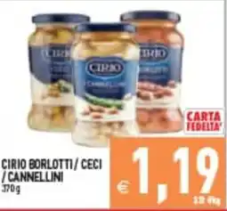 Supermercati Agorà Cirio borlotti/ceci/cannellini offerta