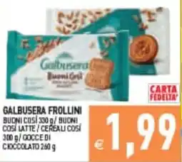 Supermercati Agorà Galbusera Frollini offerta