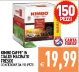 Supermercati Agorà Kimbo caffè in cialde macinato fresco offerta