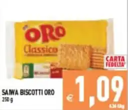 Supermercati Agorà Sanwa biscotti oro classico offerta