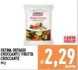 Supermercati Agorà Fatina ortaggi croccanti / frutta croccante offerta