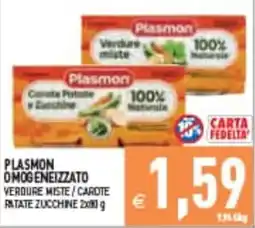 Supermercati Agorà Plasmon Verdure Miste / Carote Patate e Zucchine offerta