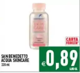 Supermercati Agorà San Benedetto Acqua Skincare offerta