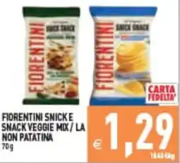 Supermercati Agorà Fiorentini Snick e Snack Veggie Mix / La Non Patatina offerta