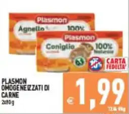Supermercati Agorà Plasmon omogeneizzati di carne offerta