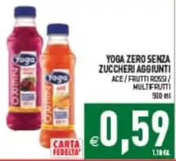 Supermercati Agorà Yoga Zero senza zuccheri aggiunti offerta