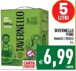 Supermercati Agorà Tavernello vino bianco / rosso offerta