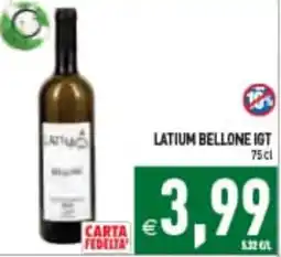Supermercati Agorà Latium Bellone IGT offerta