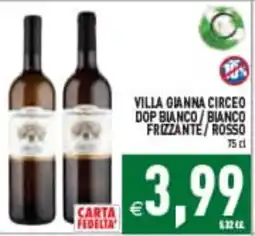 Supermercati Agorà Villa Gianna Circeo DOP Bianco / Bianco Frizzante / Rosso offerta