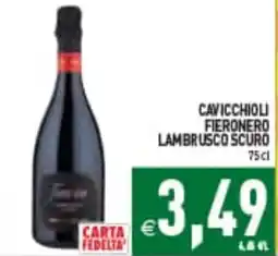 Supermercati Agorà Cavicchioli Fieronero Lambrusco Scuro offerta