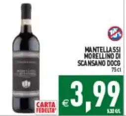 Supermercati Agorà Mantellassi Morellino di Scansano DOCG offerta