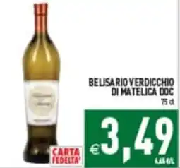 Supermercati Agorà Belisario Verdicchio di Matelica DOC offerta