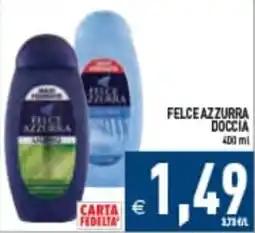 Supermercati Agorà Felce azzurra doccia offerta