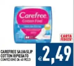 Supermercati Agorà Carefree salvasilip cotton ripiegato offerta