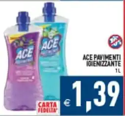 Supermercati Agorà Ace pavimenti igienizzante offerta