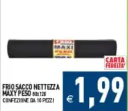 Supermercati Agorà Frio sacco nettezza maxy peso offerta