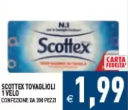Supermercati Agorà Scottex tovaglioli 1 velo offerta