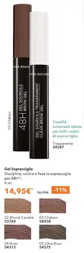 Yves Rocher Yves Rocher Gel Sopracciglia offerta