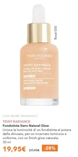 Yves Rocher Yves Rocher Fondotinta Siero Natural Glow offerta