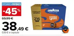 Carrefour Iper Lavazza crema e gusto offerta