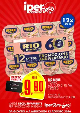 Deco Iperstore Rio mare tonno all'olio di oliva offerta