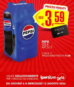 Deco Iperstore Pepsi Cola offerta