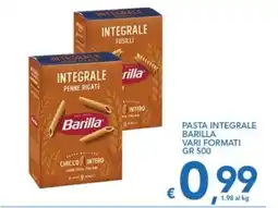 Supermercati B2 Pasta integrale Barilla offerta