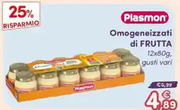 B di Bimbi Omogeneizzati di Frutta Plasmon offerta
