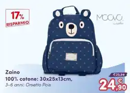 B di Bimbi Zaino Orsetto Pois offerta
