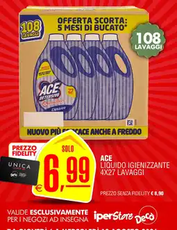 Deco Iperstore Ace liquido igienizzante offerta