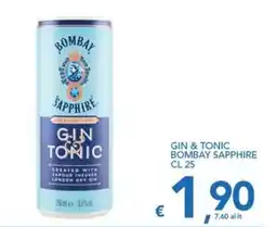 Supermercati B2 Gin & Tonic Bombay Sapphire offerta