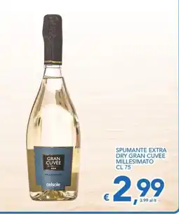 Supermercati B2 Spumante extra dry gran cuvée millesimato offerta